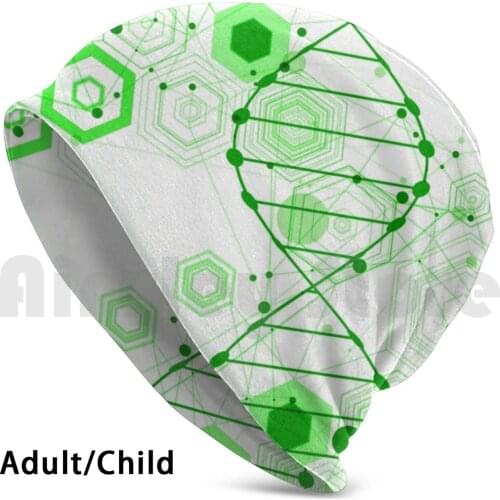 Scientific Dna Pattern ( Bright Green ) Hat Hat Protect Secure Safety Safety