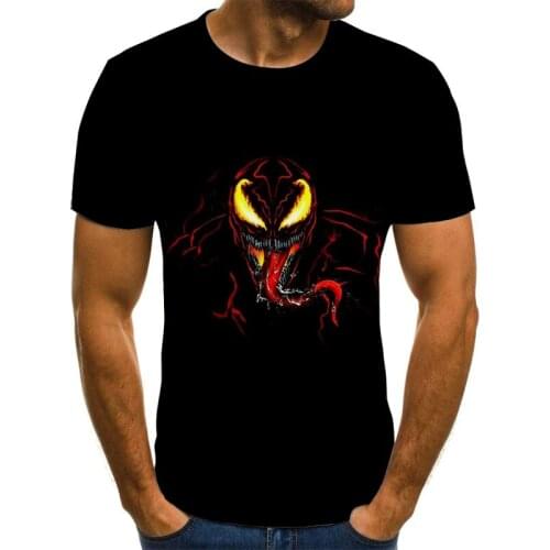 2020 new cartoon venom T-shirt men and women 3D printing fashion short-sleeved T-shirt streetwear summer top