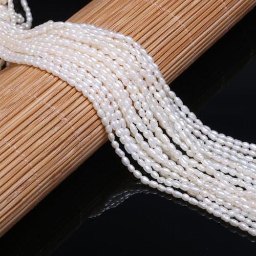 Natural Freshwater Pearl Beads AAAHigh Quality irregular shape Punch Loose Beads for DIY Necklace Bracelet Jewelry Making2-2.5mm
