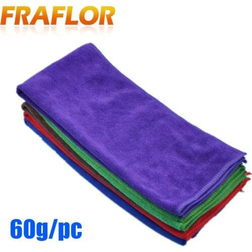 10pcs/lot 30cmx70cm Microfiber Car Cleaning Towel Microfibre Detailing Polishing Scrubing Waxing Cloth Hand Towel 60g Cloth
