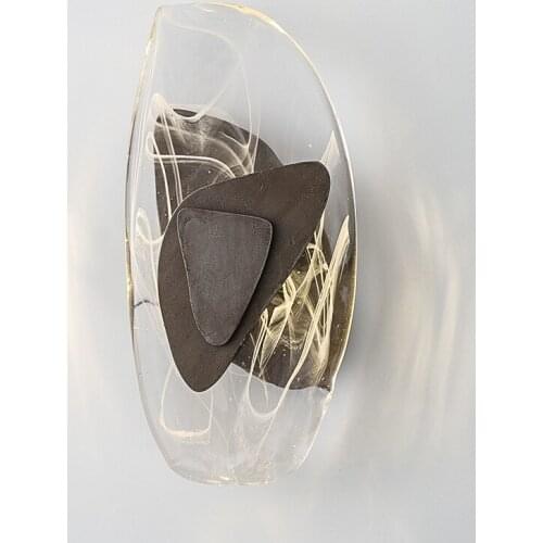 Postmodern creative living room crystal wall lamp designer creative bedside bedroom study light luxury Led wall lamp