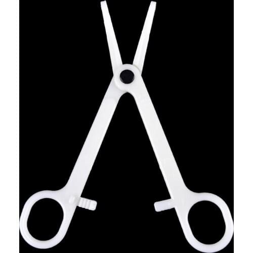 Profession Plastic Disposable Body Piercing Plier Round Open Clamp Body Ear Lip Navel Nose Tongue Piercing Forcep Tool
