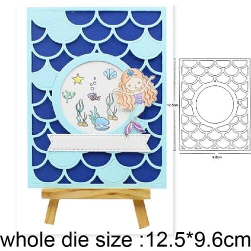 Craft dies Wave Cloud Background Frame Metal Cutting Dies Stencil Dies for DIY Scrapbooking dies Album Paper Card Embossing Dies