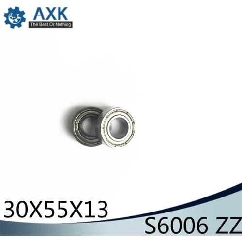 S6006ZZ Bearing 30*55*13 mm ( 2PCS ) ABEC-1 S6006 Z ZZ S 6006 440C Stainless Steel S6006Z Ball Bearings