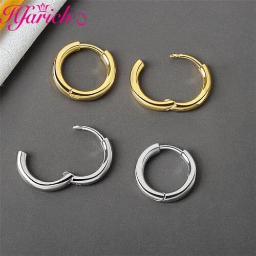 New Minimalist small Circle Square Ellipse Heart Geometric Round Hoop Earrings for Women Girl Wedding Party Ear Piercing Jewelry