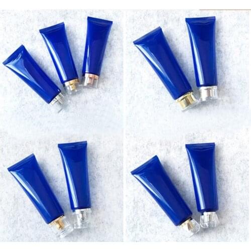 120ml blue soft tube for mildy wash/butter/hand cream/mask essence/serum/medical container/ plastic tube cosmetic packing
