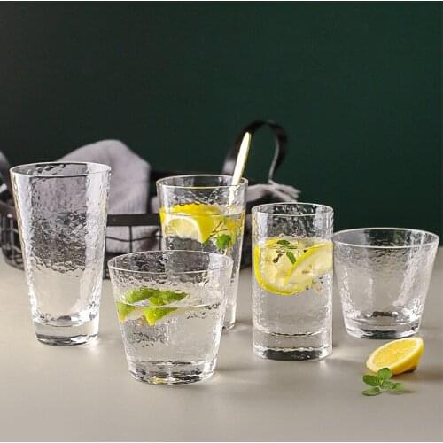 Glass Cup Heat Resistant Glass Coffee Mugs Cups Transparent Glass Cup With Straw Fruit Tea Milk Beer Lemon Juice Cup Drinkware