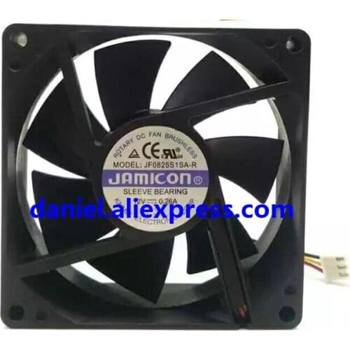 JAMICON JF0825S1SA-R 8025/UPS Heat Dissipating Fan 12V 0.26A/3 line