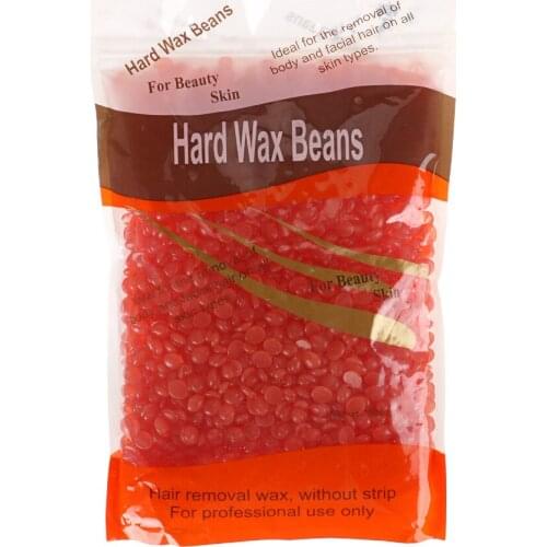 Strawberry Depilatory Hot Film Hard Wax beans Pellet Waxing Bikini Hair Removal wax 300g