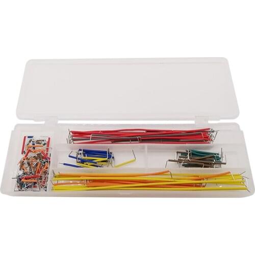 140Pcs/Box Solderless Breadboard Jumper Wires U Shape Breadboard Jumper Cable Wire Kit for Arduino PCB Bread Board DIY