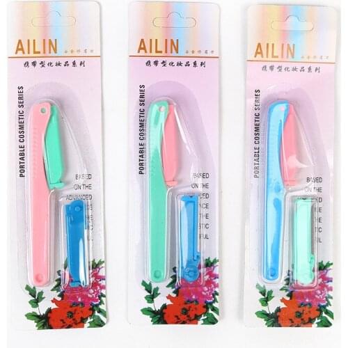 1Pcs Portable Blade Eyebrow Trimmer Set Women Facial Blade Face Razor Shaver Blade Knife Remover Makeup Tools