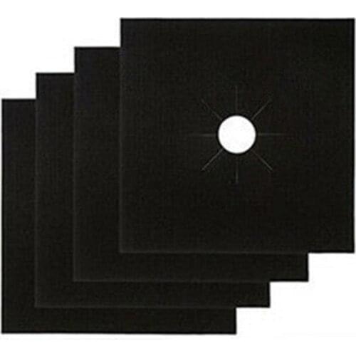 4 Pieces / Sets Of Reusable Gas Stove Protective Film Accessories Kitchen Liner Cleaning Stove Pad Gas