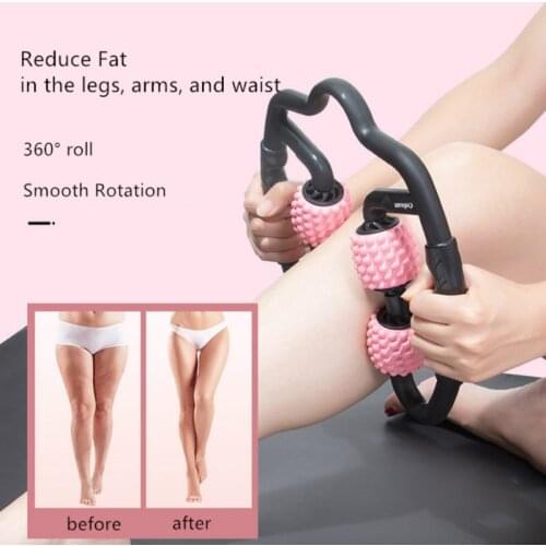 4-Point Fitness Ball Hand Arm and Leg Roller Massage Stick Pressure Trigger Point Massage Tool Deep Tissue Massager