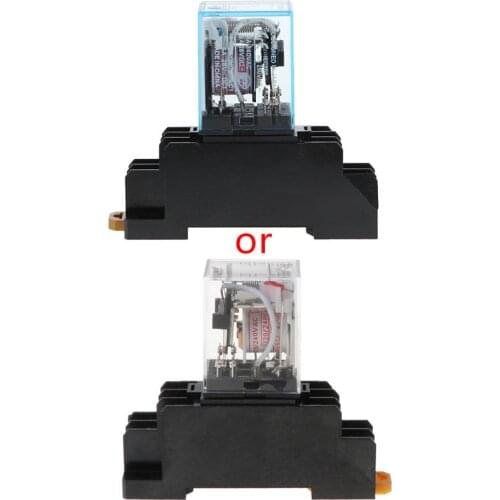 8 Pin PYF08A 220/240 V AC Bobina Power Relay DPDT MY2NJ With Base