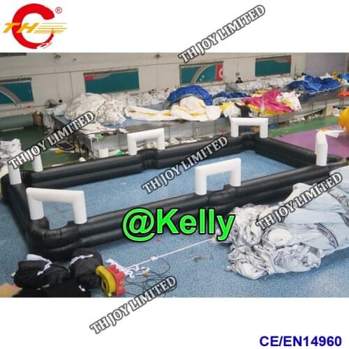 Free shipping to door new design Inflatable Snooker Football Field snooker game, Giant inflatable table pool with balls for sale