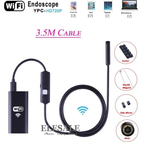 8mm 5M Wireless Wifi Endoscope Android Camera Borescope HD 720P Waterproof Inspection IOS Iphone Endoscope Camera