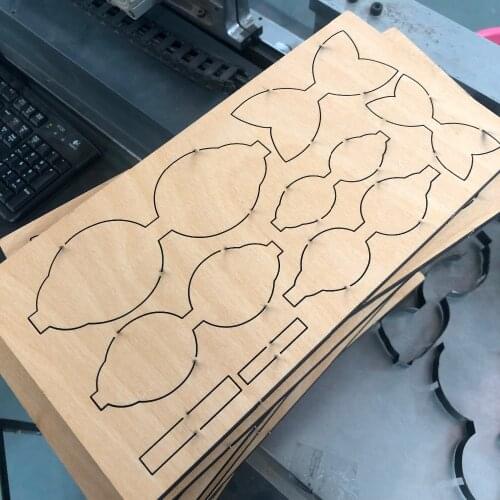 Bow cutting die 3+4inch BOW SMR-BOW0008XXL wooden base