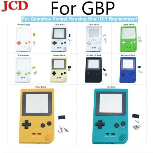 JCD New wholesale Full Case Cover Housing Shell Replacement For Gameboy Pocket Game Console for GBP Shell Case with Buttons