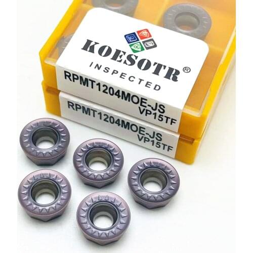 Carbide tool RPMT1204MOE JS VP15TF high quality metal RPMT 1204 CNC parts lathe tool lathe milling cutter RPMT lathe tool