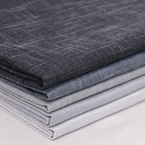 Linen fabric plain upholstery fabrics fabric for sewing material for curtain or sofa diy needlework