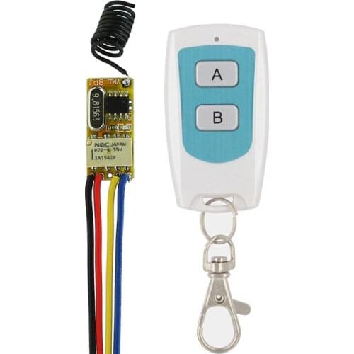 DC 3.7V 5V 6V 7V 9V 12V Mini Relay Switch Wireless Remote Control Power LED Lamp Controller Micro Receiver Transmitter System