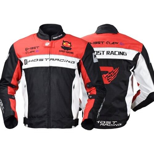 2019 Fashion Oxford fabric GHOST RACING Motorcycle Jacket Waterproof Windproof Thermal Protective Racing Jacket Reflective Strip