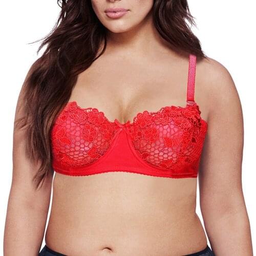 New Ladies Embroidery Lace Women Bra Mesh Lined Brassiere Bralette Push Up Underwear Sexy Lingerie BH Size 32-44 A B C D Cup
