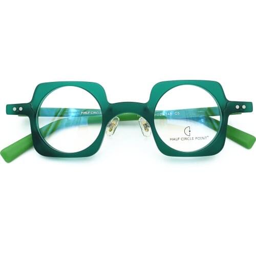 Belight Optiacl Fancy Acetate Irregular Shape Glasses Frame Men Women Prescription Eyeglasses Retro Optical Frame Eyewear HP260