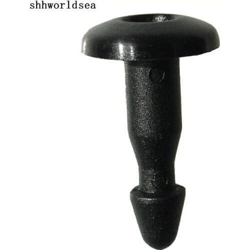Shhworldsea 100pcs Nylon Black Cowl Screen Pin Retainer Fastener Clip For Nissan 66820-88E00