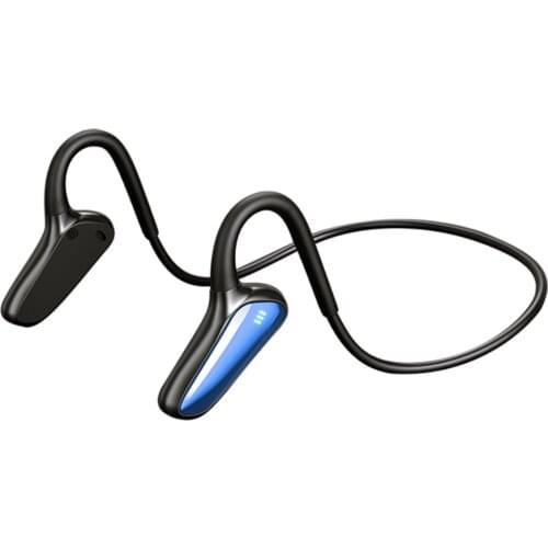 Sports Dual-Action Ring Headphone Bone Conduction IPX5 Waterproof Bluetooth-compatible 5.2 Headset for Sport