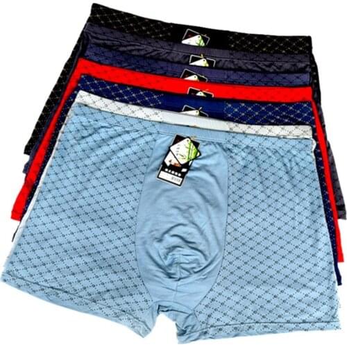 4-packs Large Size 9XL 11XL Sexy Underwear For big Men Knit Boxer Hombre Short Fashion Male Big Pennies Underwears 8XL 10XL New