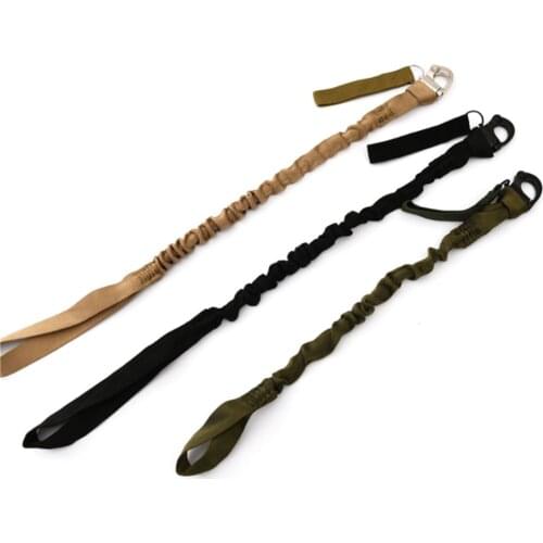 Military Hunting Army Single Point Bungee Rifle Rope Tactical Quick Release Elastic Safety Strap Gun Sling Safety Lanyard
