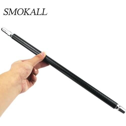 2Pcs Hookah Handle Carbon Fiber For Shisha Hose Aluminum Mouthpieces Narguile Nargile Chicha Shesha Accessories Tobacco Tubes