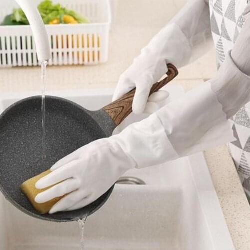 2 pcs Dishwashing cleaning gloves rubber dish washing glove for washing clothes cleaning gloves for dishes kitchen clean tool