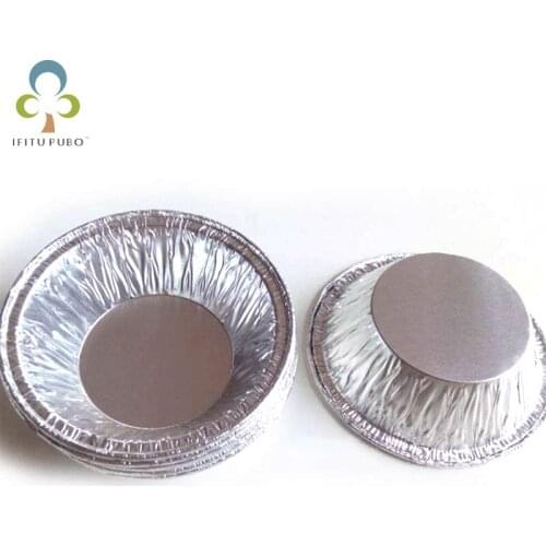 250pcs 207 Tin Foil Egg Tart Baking Mold Cookie Muffin Fresh Disposable Round Portuguese Egg Tart Base Baking Accessories DDJ