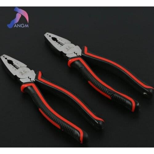 8in Electrician Pliers Wire Cable Cutter Plumbing Flat Nose Labor-saving Flat-end Wire Pliers Hand Tool 1pc