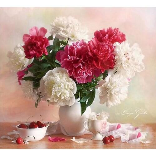 A14331 11CT/14CT/18CT/25CT/28CT Oil tea patterns Counted Cross Stitch DIY Cross Stitch Kits Embroidery Needlework Sets