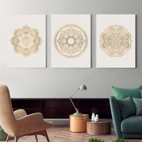 Zen Yoga Mandala Abstract Canvas Poster Boho Wall Art Geometric Print Painting Decorative Pictures Modern Living Room Decoration