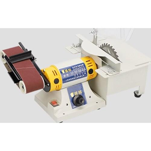 Household diy small electric desktop multi-function belt machine polishing machine metal woodworking grinding machine