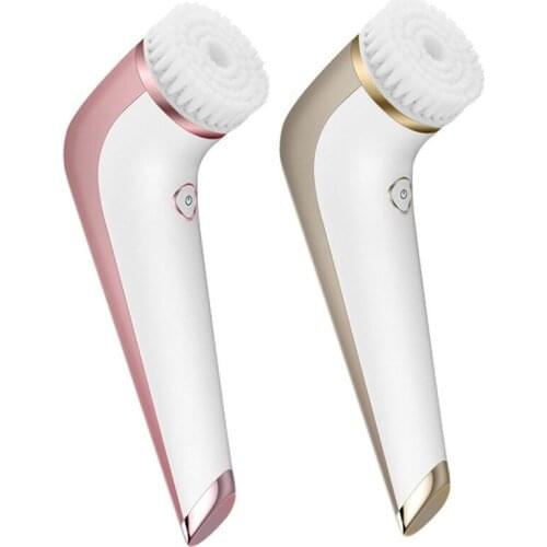 Electric Facial Cleansing Brush Silicone Rotating Face Brush Deep Cleaning Skin Peeling Cleanser Exfoliation Massager