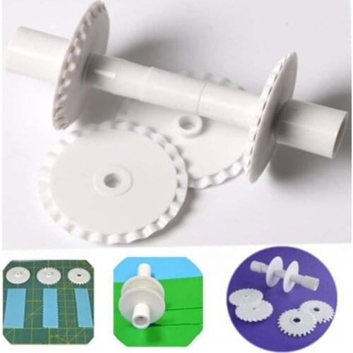 6Pcs/set Flower Border Fondant Ribbon Cutters Cake Sugar Cutter Set Cutting Lace Cutter Cake Decorating Mold Embosser