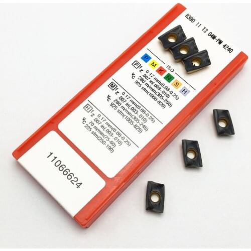 Milling inserts R390 11T308 PM 4240 carbide inserts for indexable face R390 milling turning tools CNC lathe parts R39011T308
