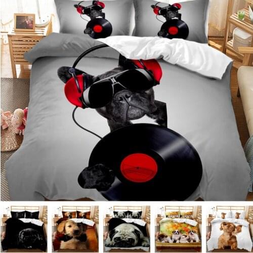 Hot Style Bedding Set 3d Digital Animals Printing 2/3pcs Duvet Cover Set Single Twin Double Full Queen King Bedroom Decor