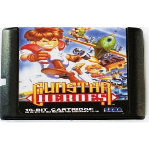Gunstar Heroes 16 bit MD Game Card For Sega Mega Drive For SEGA Genesis