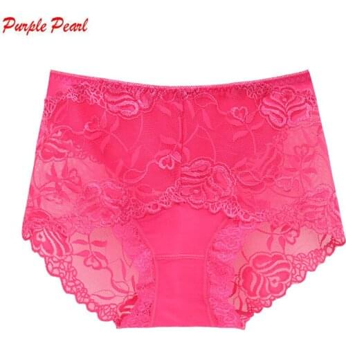 HW036 Women underwear Sexy lace panties culotte femme knickers viscose fiber soft transparent cueca briefs high waist Calcinhas