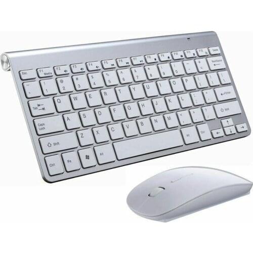 Wireless Keyboard and Mouse set Slim Wireless Keyboard + Wireless Mini Optical Mouse + Tiny USB Receiver For Latptop 3B08