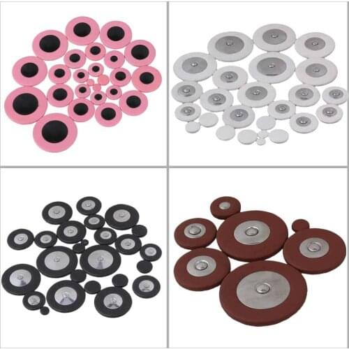 25 Pieces Alto Sax Leather Pads Set Saxophone Woodwind Accessories Green black Orange Pink White