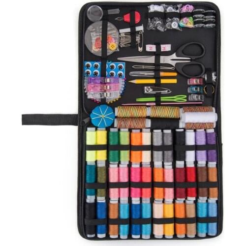 230pcs Sewing Needle Thread Tool Set Thimble Seam Ripper Tape Threader Plastic Sweater Needles DIY Sewing Accessories Kit