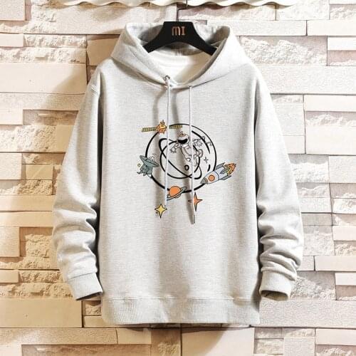 2021 new autumn and winter hooded sweater mens casual loose oversized Harajuku hoodie mens pullover M-5XL