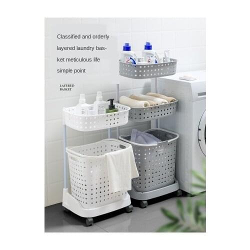 Dirty clothes basket storage rack for dirty clothes artifact basket household change laundry Lou plastic bathroom basket
